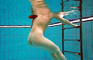 Watch her looks underwater she talented